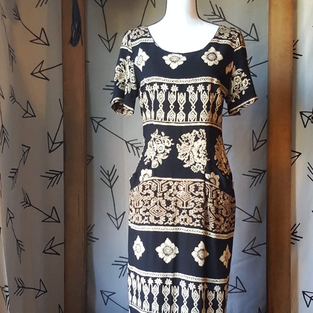 Vintage WNY Batik maxi dress